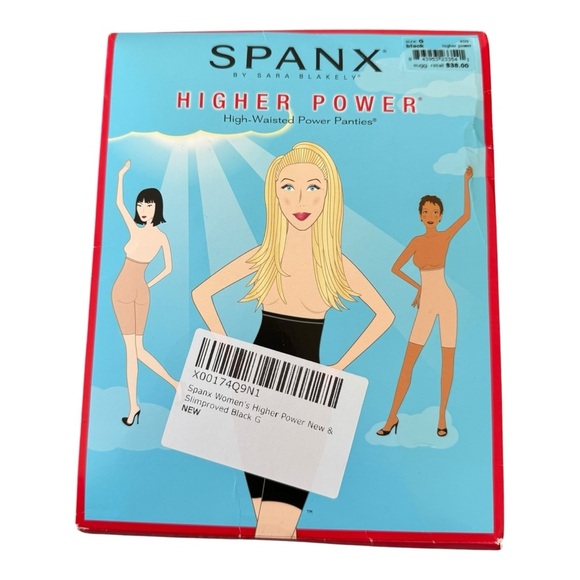 NWT SPANX Higher Power High Waisted Power Panties Black size G - Picture 2 of 4